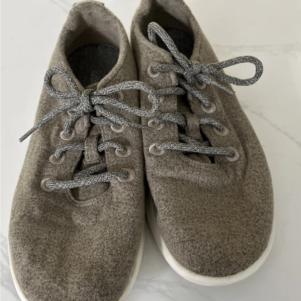 allbirds Mens Wool Runners taupe Size 9